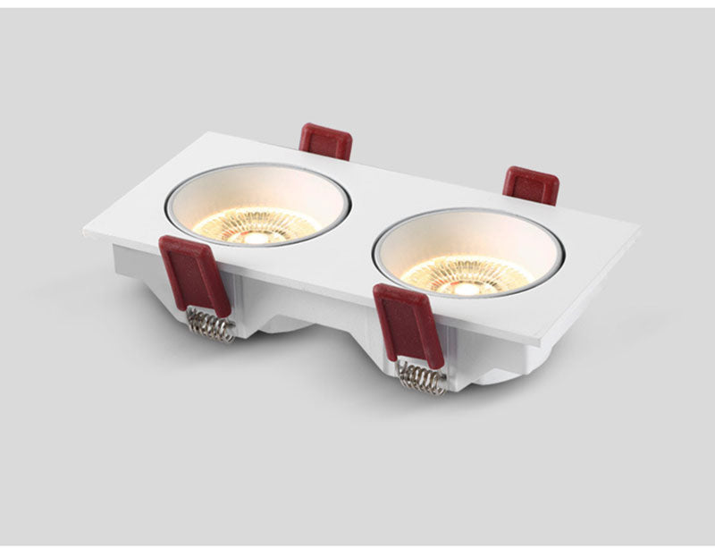 QIUBOSS Dimmable LED Embedded Downlights Bedroom 220V Led Spotlights COB Ceiling Lamps 7W 15W Recessed Light for Indoor Lighting