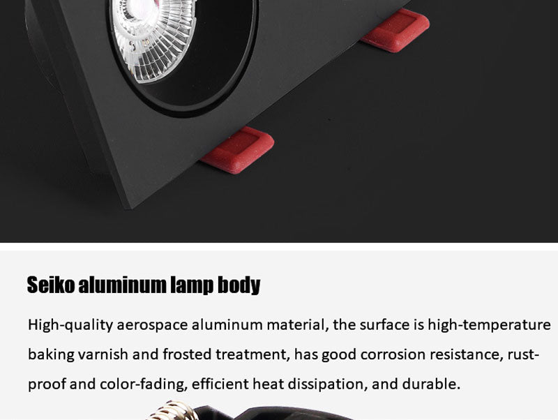 QIUBOSS Dimmable LED Embedded Downlights Bedroom 220V Led Spotlights COB Ceiling Lamps 7W 15W Recessed Light for Indoor Lighting