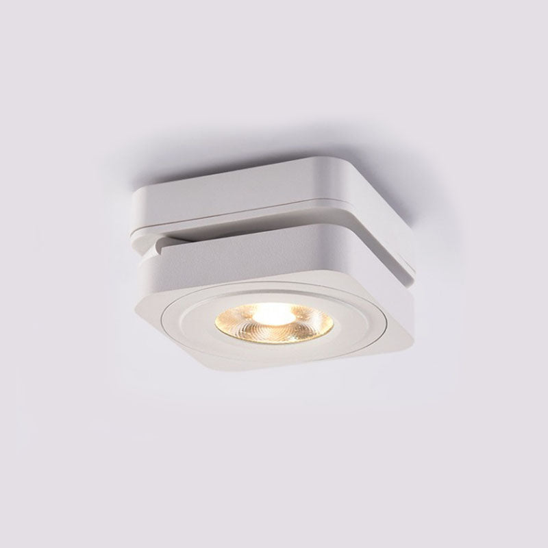 Angle Adjustable Folding Square Surface Mounted Downlight Ceiling Lamp 7W 10W 12W LED COB Spot Light AC220V 230V Ceiling Light