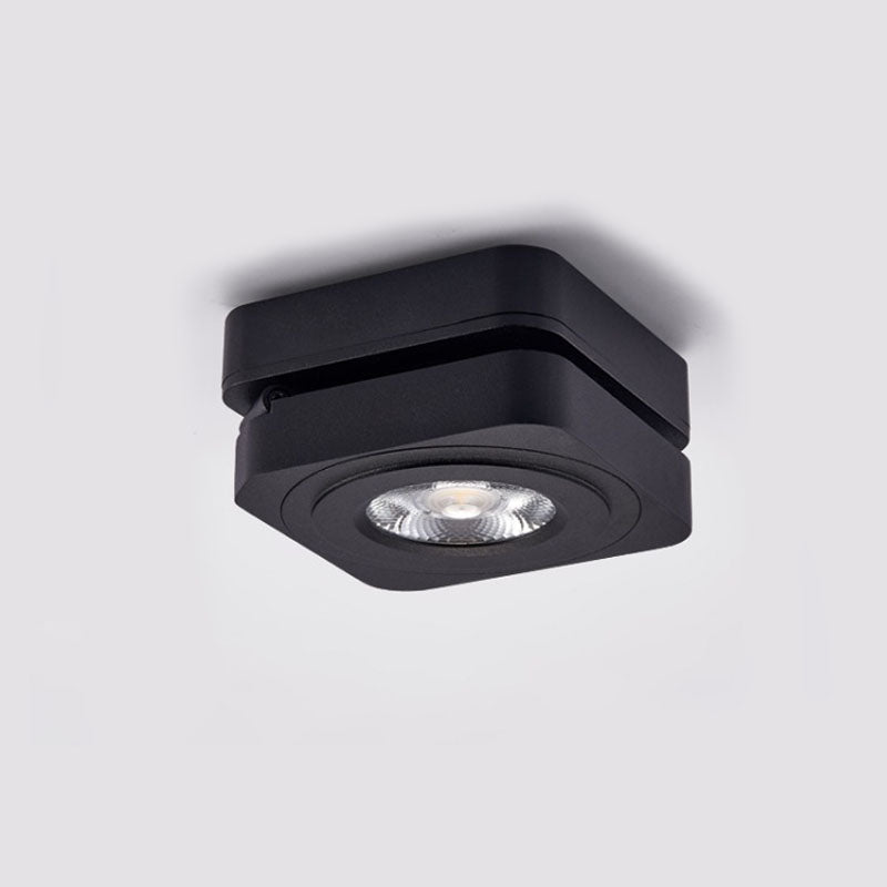 Angle Adjustable Folding Square Surface Mounted Downlight Ceiling Lamp 7W 10W 12W LED COB Spot Light AC220V 230V Ceiling Light