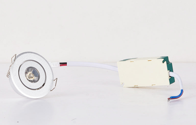 1W Mini led Downlight Cabinet Recessed Spot light led Driver Pure Nature Warm white and White Silver Black body AC85-265V