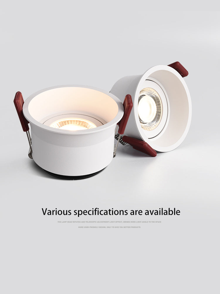 BRGT LED Spot Lights Recessed Downlight Aluminum Ceiling 5W 7W 12W 20W Cut Size 75mm Focus Lamp 110V 220V For Kitchen Home Indoor Lighting