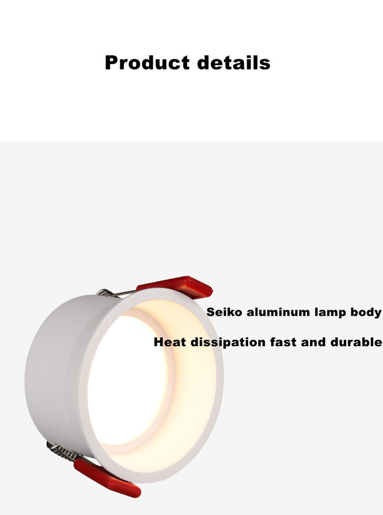 Dimmable LED COB Recessed Downlight 3w 5W 7W 12W 15W 18w Round White LED Ceiling Spot Light