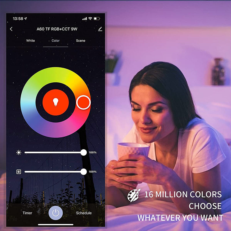 Led Down Light Smart Spot LED Downlights RGB Dimming 5W 7W 9W WIFI Ceiling Spot Light Indoor Lighting Recessed Bluetooth Lamp