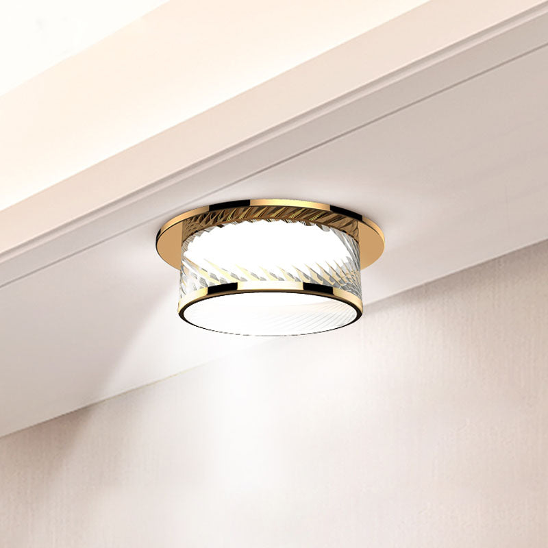 LED downlight golden warm light ceiling light round 5W/7W/9W/12W 110V 220V three-color variable