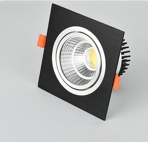 Recessed Square Dimmable LED Downlights 7W 9W 12W COB LED Ceiling Lamp AC85-265V Warm/Cold White LED Spot Lights Indoor Lighting