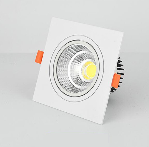 Recessed Square Dimmable LED Downlights 7W 9W 12W COB LED Ceiling Lamp AC85-265V Warm/Cold White LED Spot Lights Indoor Lighting