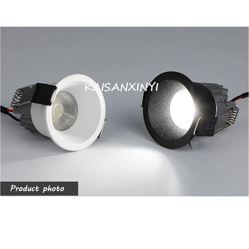 2022 New High Anti-Glare LED COB Recessed Downlight 3W 5W 7W 10W 110V 220V Dimmable Ceiling Spot Lights Indoor Lighting