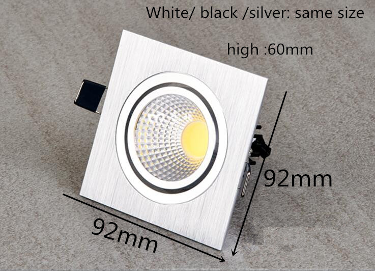 LED COB Downlight Dimmable ac110-240V 7W 9W 12W Recessed Led ceiling lamp Spot light Bulbs Indoor Lighting