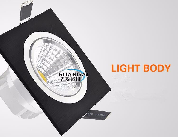 LED COB Downlight Dimmable ac110-240V 7W 9W 12W Recessed Led ceiling lamp Spot light Bulbs Indoor Lighting