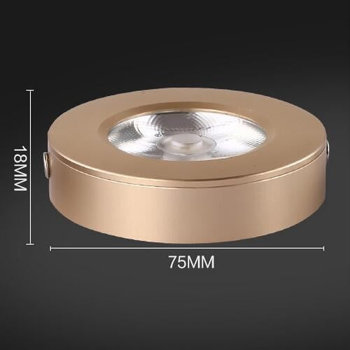 Ultra-thin COB LED Cabinet Light AC110V 220V 7W 4 PCS LED round downlight kitchen lamp Surface Mounted LED Ceiling Lamp