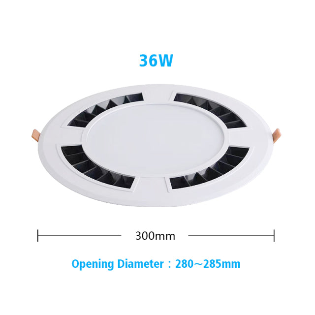 LED Downlight Ceiling Spot Honeycomb Luminescence AC120-265V 4 Pcs Round Recessed Lamp 18W 24W 36W 9W Bedroom Indoor Lighting