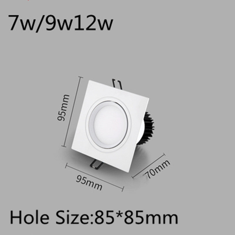 New Recessed Double LED Dimmable Downlight COB 7w 9w 12W Spot Decoration Room Ceiling Lamp AC 110V 220V Led Panel Lights