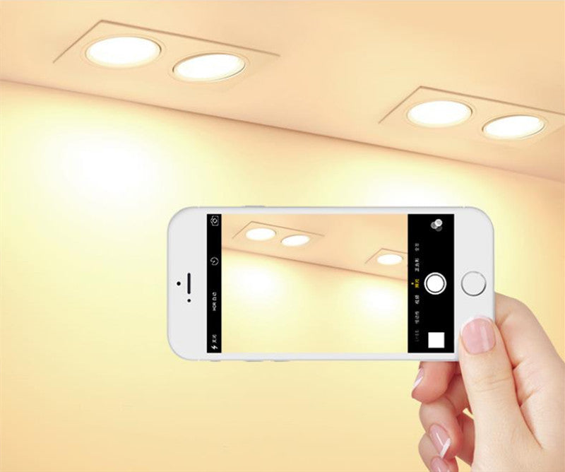 New Recessed Double LED Dimmable Downlight COB 7w 9w 12W Spot Decoration Room Ceiling Lamp AC 110V 220V Led Panel Lights