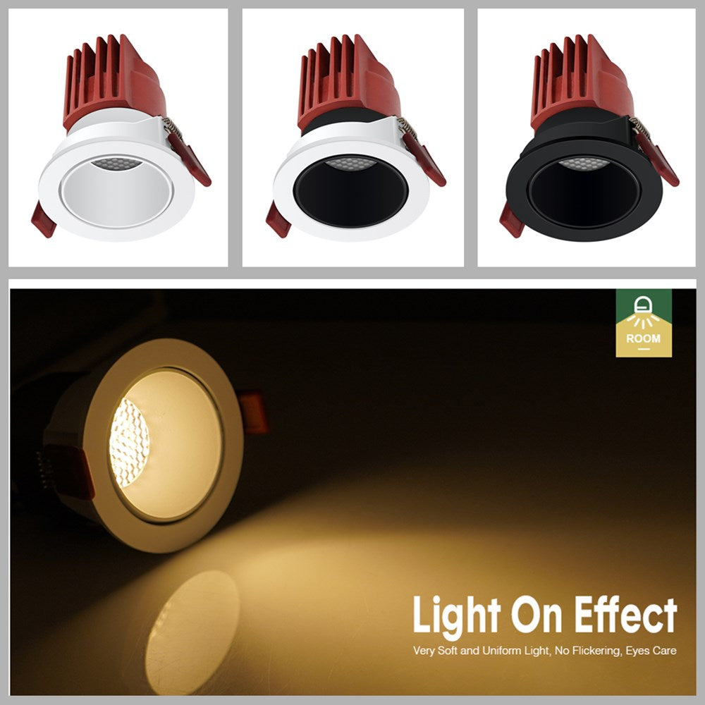 2021 New Led Recessed Downlight Ceiling-Lamp Round no glare Led Light Honeycomb High Quality Lighting Corridor Living Room Home