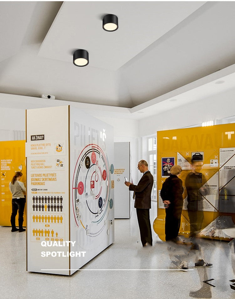 Surface mounted downlight 3W 5W 7W 9W 12W AC86V~220V LED ceiling light round ultra-thin spotlight indoor lighting