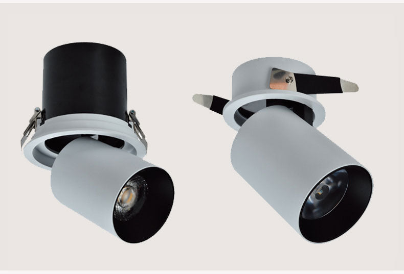 NEW LED Aluminum recessed COB dimmable Rotating Downlight ac85-265V 9W 12W 15W LED Ceiling Lamp Spot Lights Indoor Lighting