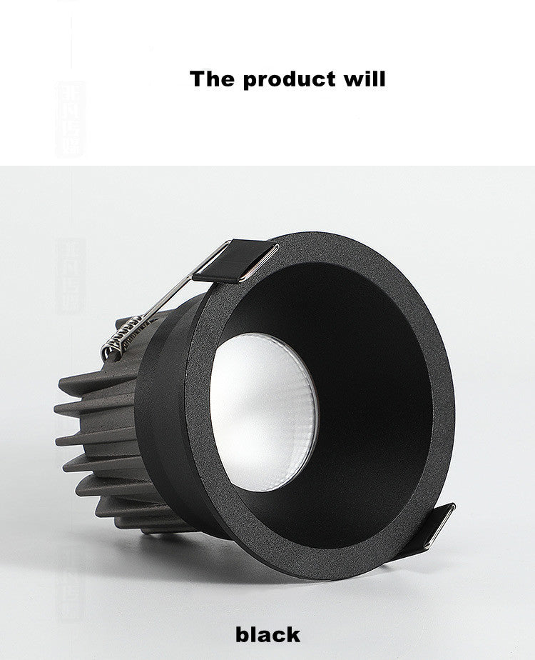 Dimmable LED Downlight 7W 10W 12W 15W COB Spotlight Ceiling Light AC85-265V Aluminum Round Recessed Ceiling Lamps