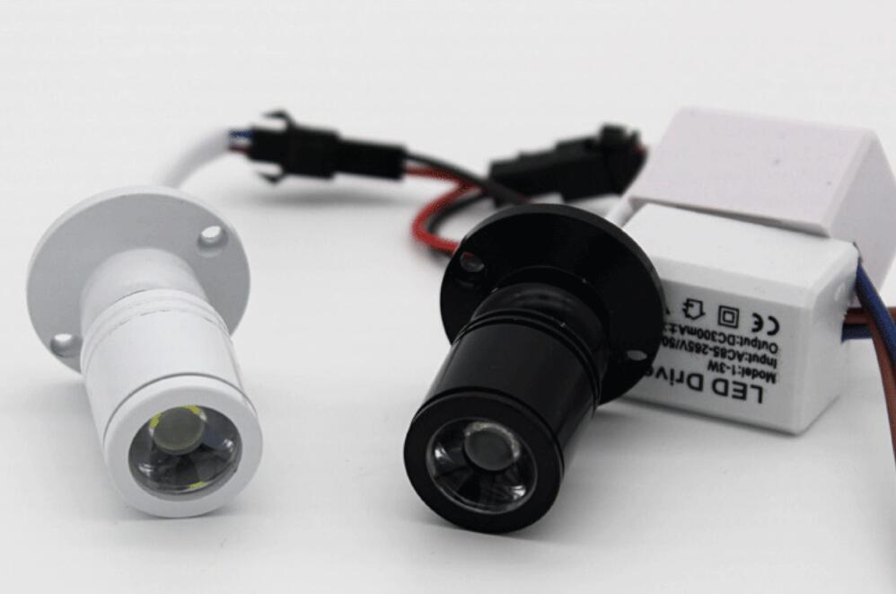 LED Cabinet Mini Spot Light 1W 110V 220V Downlight Jewelry Show Include Led Driver Surface Mounted Ceiling Light Lamp
