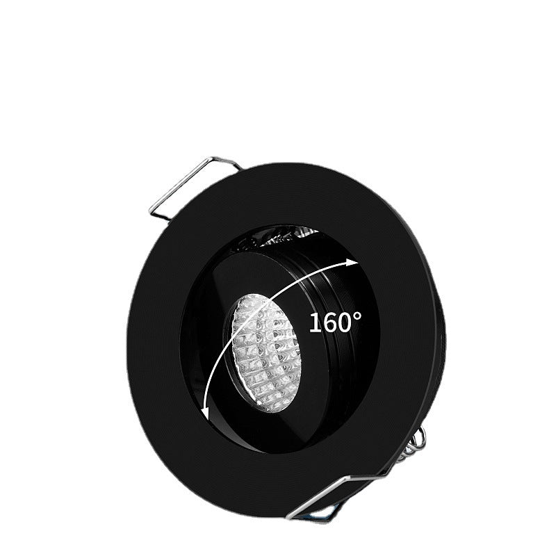 Mini 1W 3W Black Aluminum LED Downlight 85-265V Recessed Spot Ceiling light Spotlight