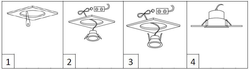 Downlight LED 10W with 4-Piece 90mm 100mm Recessed LED Ceiling Downlight SAA Approved