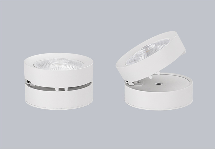 Round Shape 360 Adjustable Angle Led Cob Downlight 7w 9W 12W 15 Led Ceiling Spot Light Pic Background Spotlights TV Background