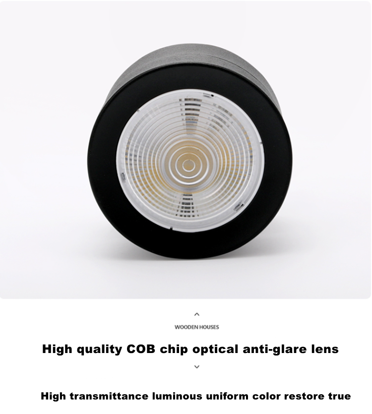 Round Shape 360 Adjustable Angle Led Cob Downlight 7w 9W 12W 15 Led Ceiling Spot Light Pic Background Spotlights TV Background