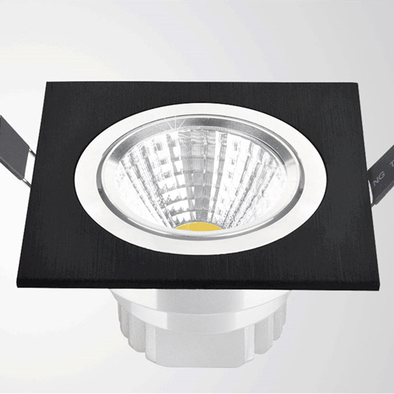Square Dimmable Recessed COB LED Downlights 5W 7W 9W 12W LED Ceiling Spot Lights AC85~265V LED Ceiling lamps Indoor Lighting