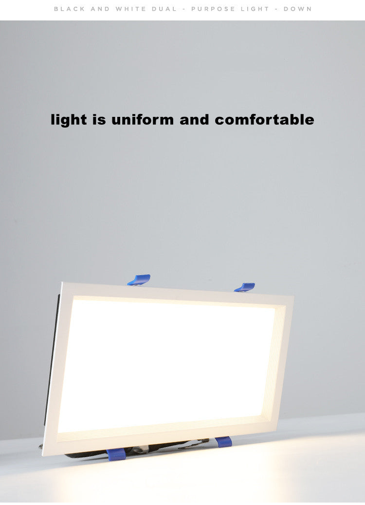 New LED Downlight Ceiling Grille Light Rectangular Spotlight SMD2835 Square Recessed Ceiling Light Bold Light 12W 18W 24W 30W