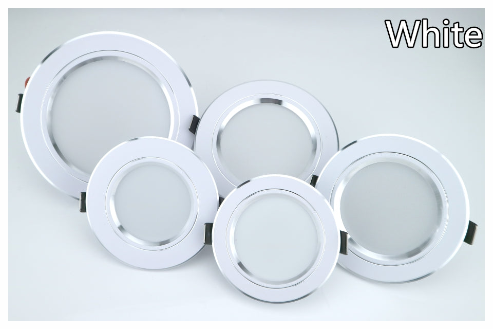 LED Downlight Ceiling 5W 9W 12W 15W 18W Led Ceiling Lamp Round Recessed AC 220V 230V 240V White/Warm white New type Downlight