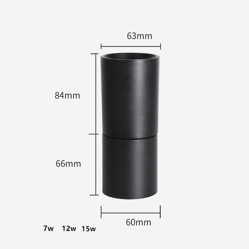 Dimmable Rotation COB Ceiling 7W 12W 15W LED Downlights Surface Mounted AC85~265V Wash Wall Lamp Warm Cold White Indoor Lighting