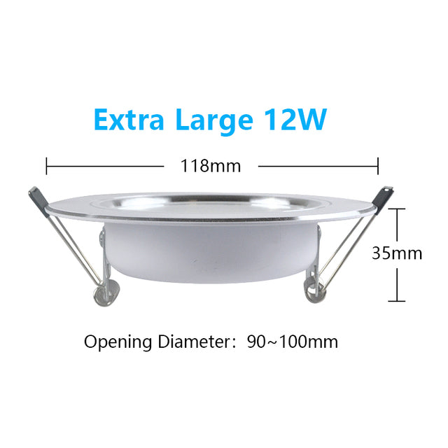 LED Downlight 220V Ceiling Spot 18W 3W 5W 7W 9W 12W 15W Round Recessed Lamp 230V 240V 110V Bulb Bedroom Kitchen Indoor Lighting