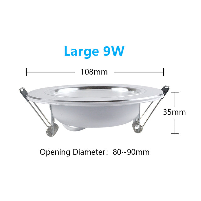 LED Downlight 220V Ceiling Spot 18W 3W 5W 7W 9W 12W 15W Round Recessed Lamp 230V 240V 110V Bulb Bedroom Kitchen Indoor Lighting