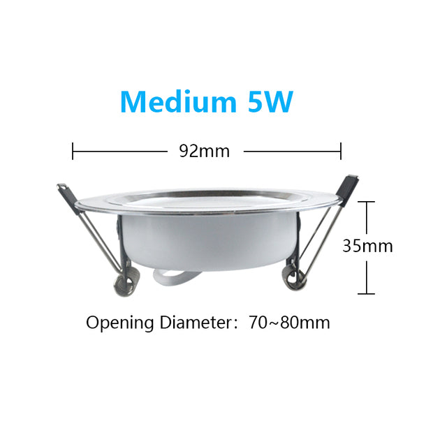 LED Downlight 220V Ceiling Spot 18W 3W 5W 7W 9W 12W 15W Round Recessed Lamp 230V 240V 110V Bulb Bedroom Kitchen Indoor Lighting