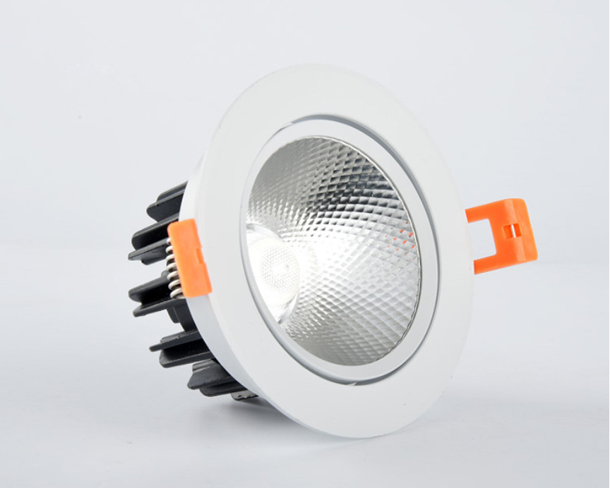 LED Angle Adjustable Recessed Downlight Dimmable 5W 7W 9W 12W 15W 18W Epistar COB Chip Ceiling Spot Lamp with 110/220V Driver