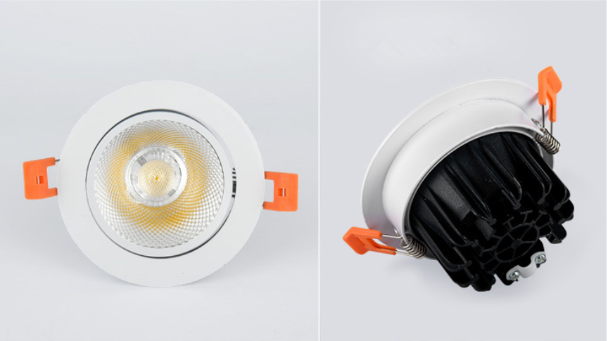 LED Angle Adjustable Recessed Downlight Dimmable 5W 7W 9W 12W 15W 18W Epistar COB Chip Ceiling Spot Lamp with 110/220V Driver