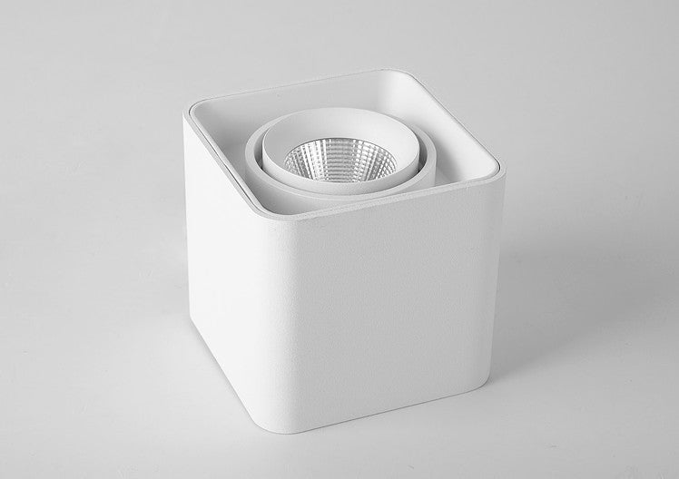 Square COB LED dimmable Downlights 10W 15W 20W 30W Surface Mounted LED Ceiling Lamps Spot Light LED Downlights AC85V-265V