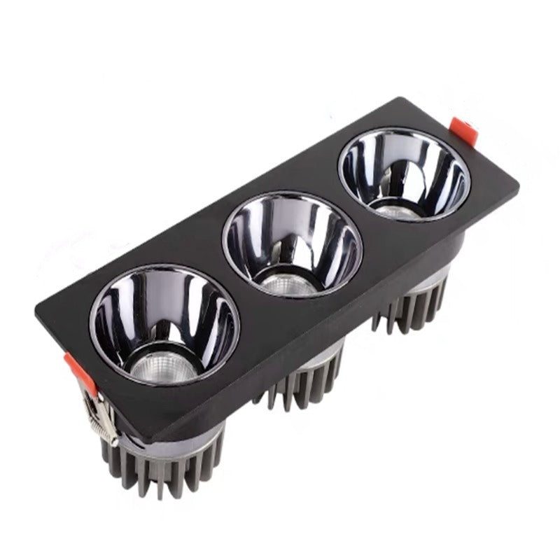 Recessed Led Downlight 12W Ceiling Grid Light Home Living Room Single/Double/Three/Four Square Spotlight Dimmable Led Lighting