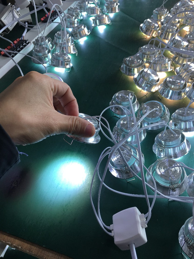 CE ROSH black color 3*1W round mini cob led spotlight Downlight Cold White Warm White Spotlight