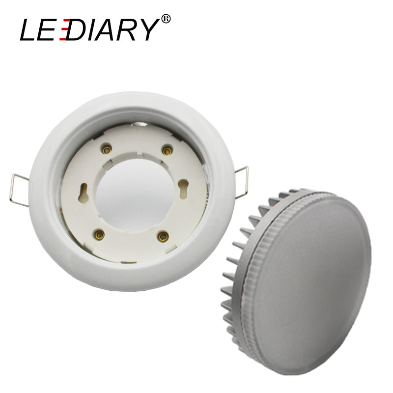 LEDIARY Bright Separable Led Downlights Round Recessed 8W 110-240V 90mm Cut Hole Aluminum GX53 Light Source 3000K/4000K/6000K