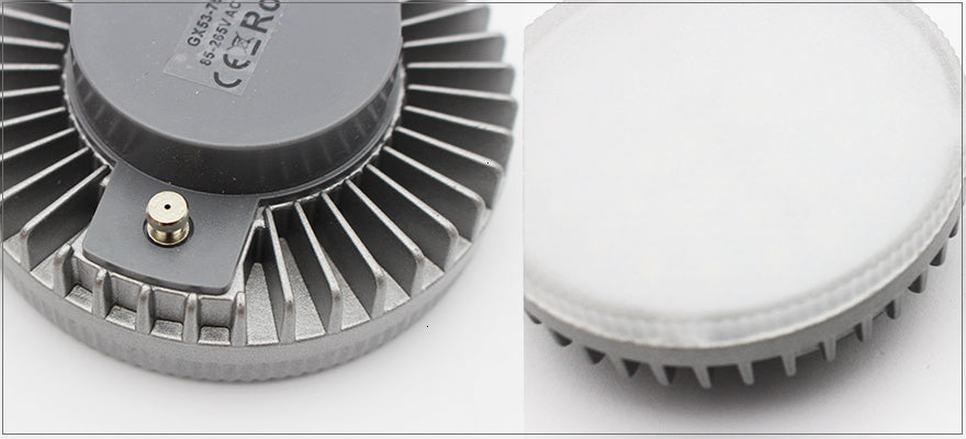 LEDIARY Bright Separable Led Downlights Round Recessed 8W 110-240V 90mm Cut Hole Aluminum GX53 Light Source 3000K/4000K/6000K