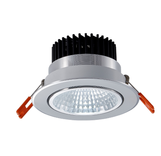 Ceiling Lights 10pcs Bright Recessed Silver Led Downlight Cob 9w 12w Spot Light Decoration Ceiling Lamp Ac110v 220v Spot Lamp