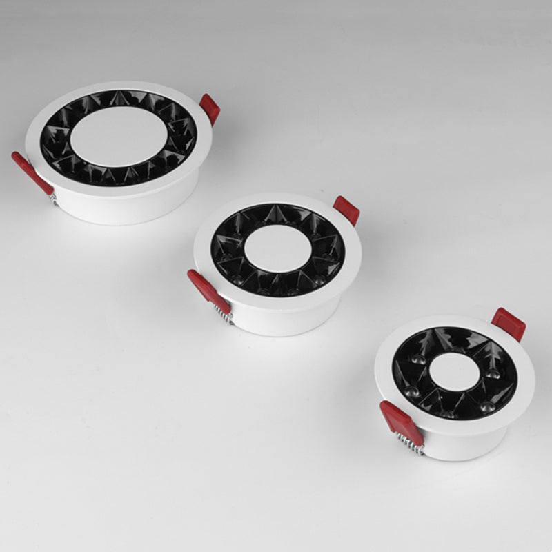 QIUBOSS Modern LED Grille Light AC220V Recessed Led Downlight Dimmable Household Spotlight 30W Embedded Lighting Lamp for Indoor