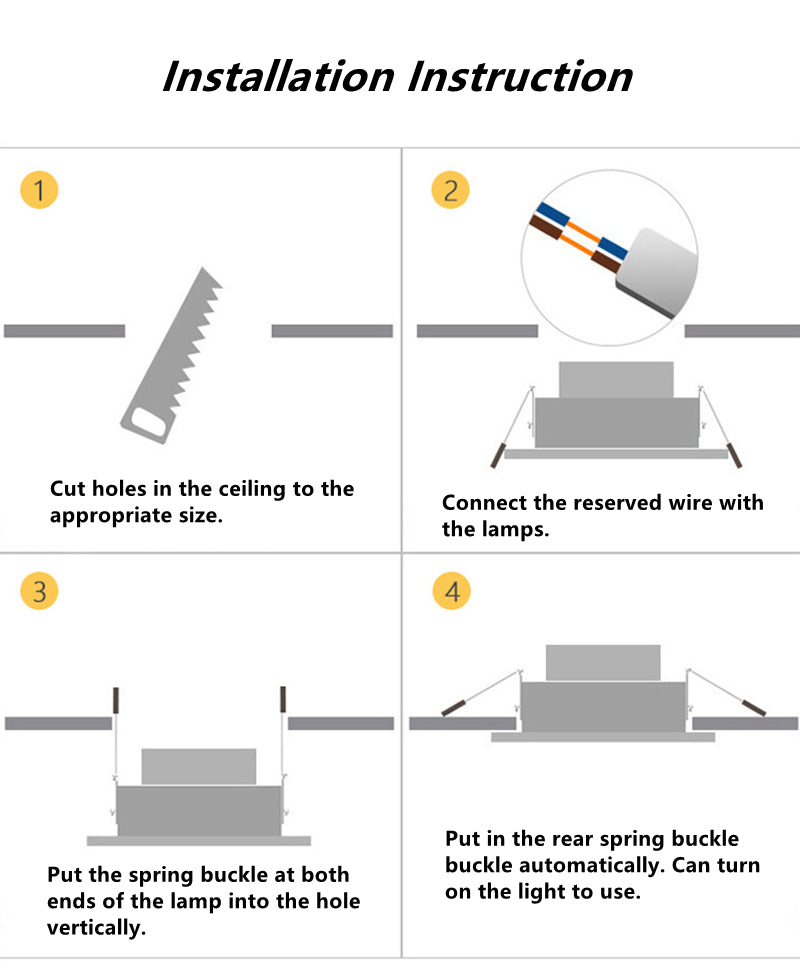 QIUBOSS Modern LED Grille Light AC220V Recessed Led Downlight Dimmable Household Spotlight 30W Embedded Lighting Lamp for Indoor