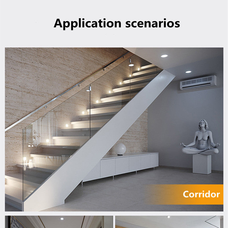 New 3W 5W 7W 9W 12W 30W Human Body Induction Downlight LED Downlight LED Waterproof IP42 For Garden Spotlight Balcony Park