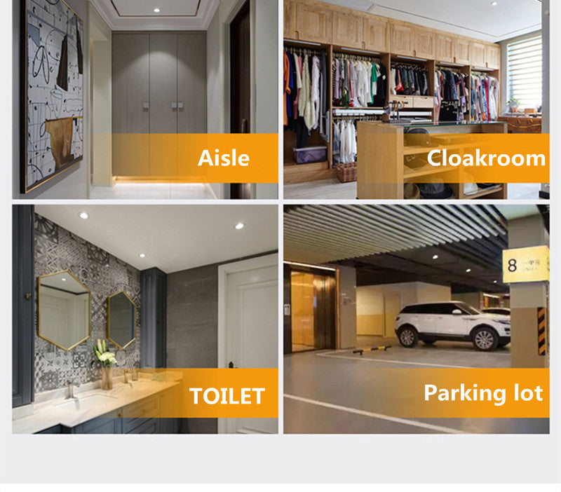 New 3W 5W 7W 9W 12W 30W Human Body Induction Downlight LED Downlight LED Waterproof IP42 For Garden Spotlight Balcony Park