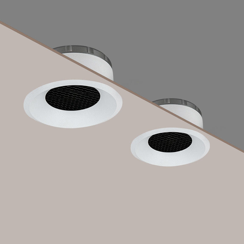 Dimmable Anti-Glare LED COB Recessed Downlight 110v 220v 5W 7W 9W 12W Round White Ceiling Spot Lights for Aisle Pic Background