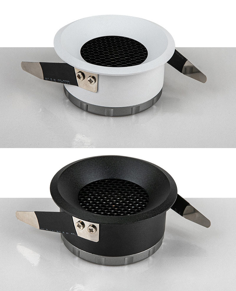 Dimmable Anti-Glare LED COB Recessed Downlight 110v 220v 5W 7W 9W 12W Round White Ceiling Spot Lights for Aisle Pic Background