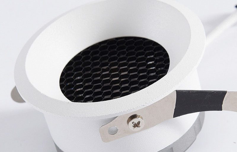 Dimmable Anti-Glare LED COB Recessed Downlight 110v 220v 5W 7W 9W 12W Round White Ceiling Spot Lights for Aisle Pic Background