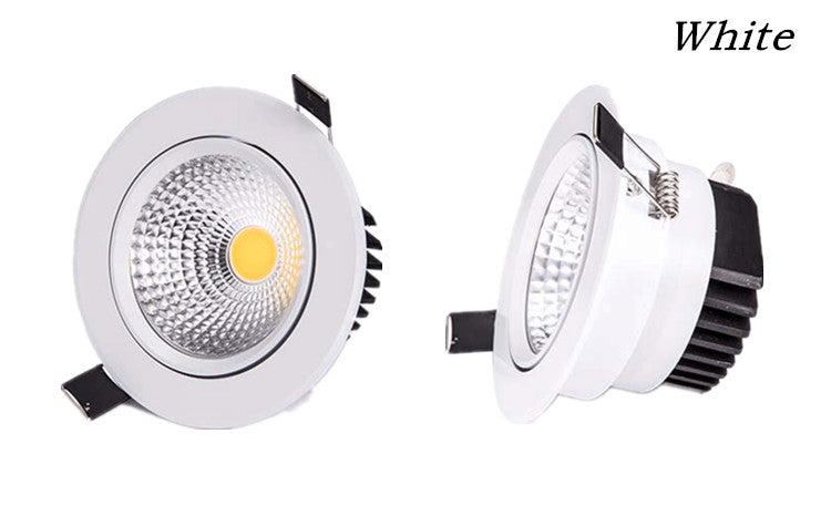Dimmable Led downlight light COB Ceiling Spot Light 3w 5w 7w 9w 12w 15w 85-265V ceiling recessed Lights Indoor Lighting